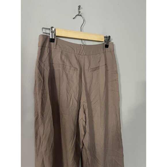 Bar III Women's Striped Wide Leg Pants camel Small - Picture 5 of 5
